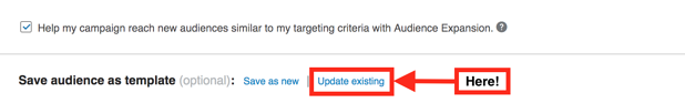 LinkedIn updated existing targeting template link LinkedIn updated existing targeting template link