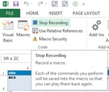 Excel Stop Macro Recording Excel Stop Macro Recording