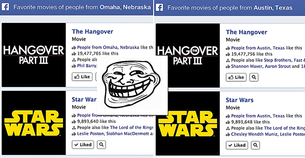 Facebook Graph Search Facebook Graph Search shows similar results for different queries | Thought Labs