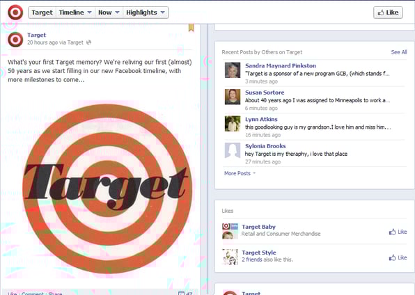 Target - Asks fans for stories