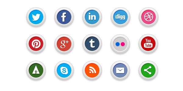 Social network icons Social network icons